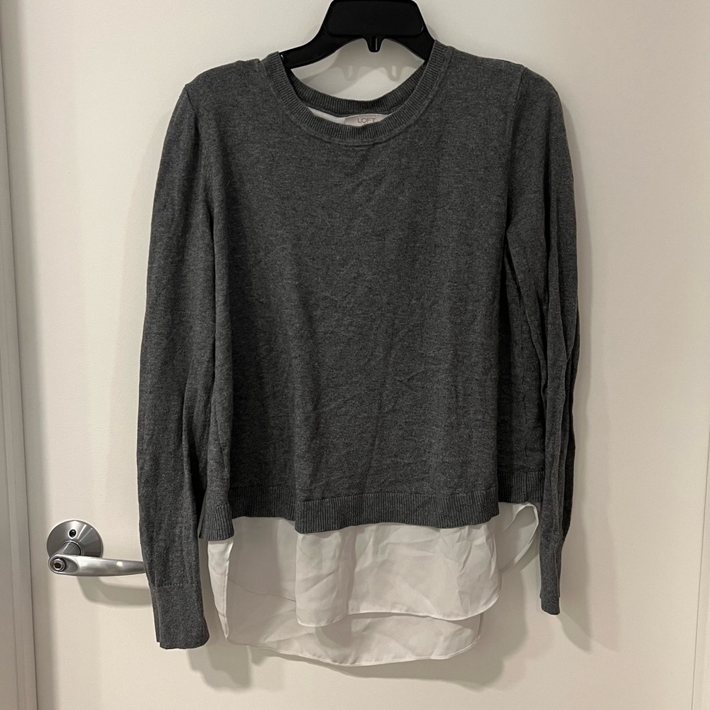 Loft Outlet Two-in-One Sweater Blouse